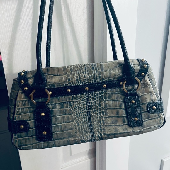 Rafe nyc handbag. Turquoise and navy alligator skin - Picture 2 of 10